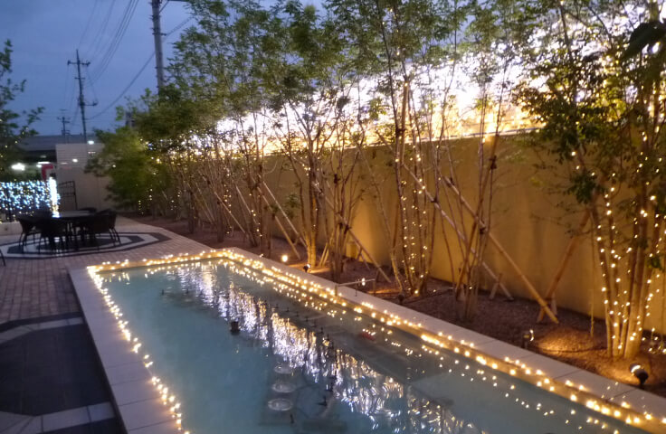 イルミネーション　伊勢崎看板